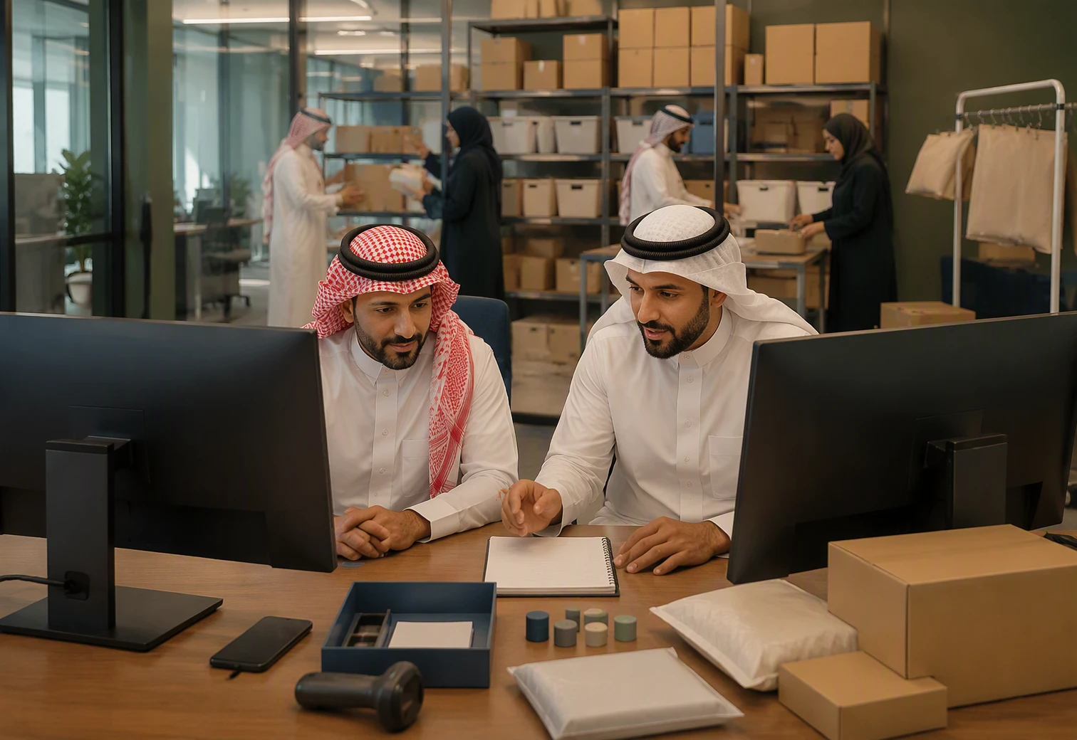 متجر إلكتروني سعودي مع لوحة مبيعات متعددة القنوات