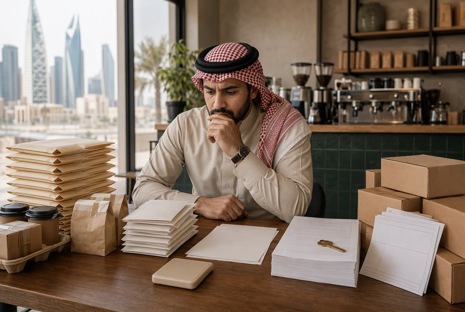 مقارنة تدفقات مالية لشركة صغيرة في بيئة مكتبية